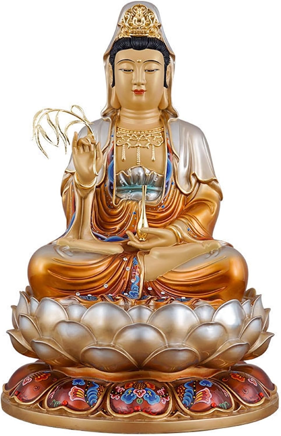 仏壇仏像 観音菩薩 観音像 縁起物 坐像 南太平洋観世音菩薩 飾りつけ 風水グッズ 室内装飾飾りつけ 手当て 意地悪さ除け 仏像 事務机いの一番のかざり付ける リビングお部屋 押し入れ用 差し上げ物 身寄り用 彩絵 13*
