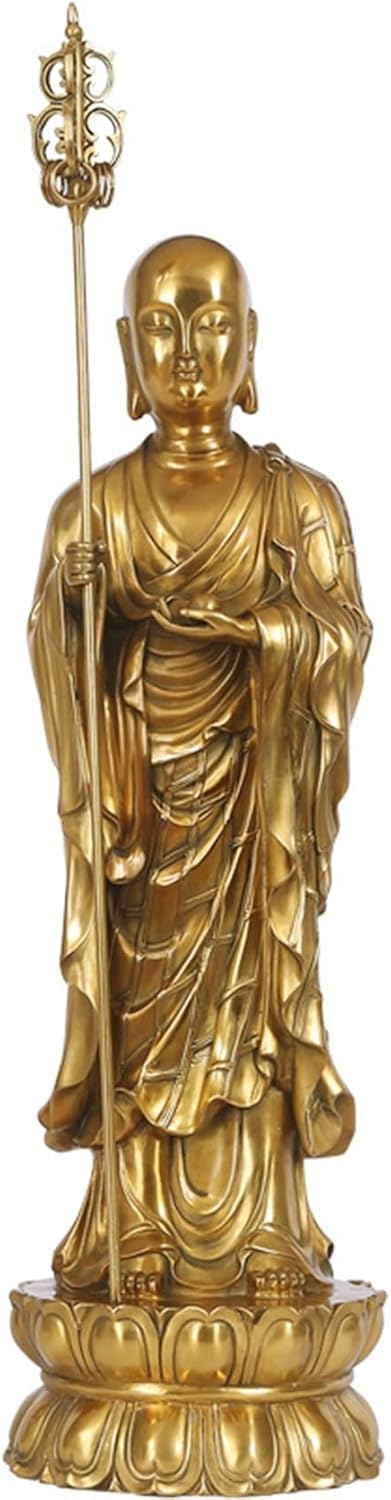 地蔵菩薩 地蔵菩薩像 仏像 金管楽器 お地蔵様 銅製 偶像 開運 祈る 厄除け 魔除け 水子地蔵 子育て・水子供養・防御すること 風水 仏壇仏像 風水個条 かざり付ける品 身寄り 執務室 リビングお部屋 敬老の日