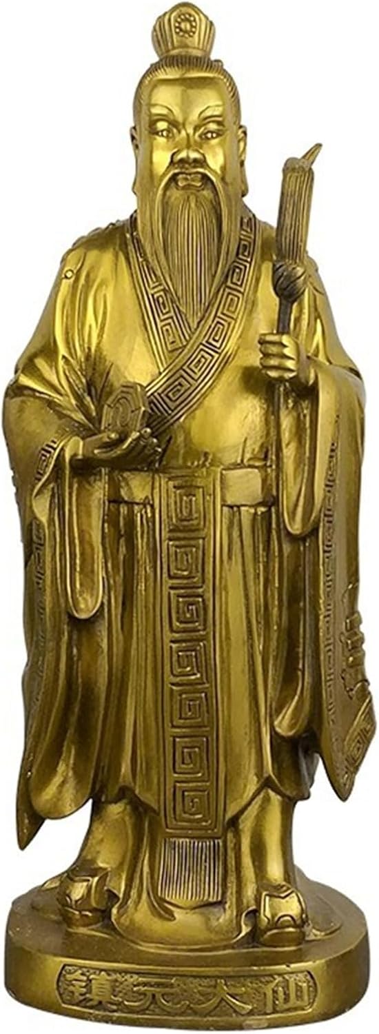 鎮元子 仏像 風水グッズ 縁起物 飾りつけ 偶像 芸術品 お引き立て華めく祈とう 開運グッズ 暮らし向き引きあげる 手当て 魔除け 御役目運 意地悪さ除け 厄除け 営造祝賀会 召し連れる 不死化日 リビングお部屋 卒式 銅色 14*12.