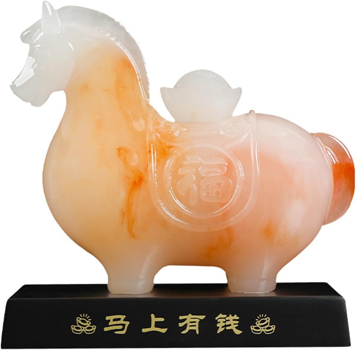馬 置物 風水グッズ 干支 午 縁起物 金運上がる置物 商売繁盛祈願 お守り 邪気除け インテリア 雑貨 樹脂彫刻 運気は上が 財運 オーナメント 誕生日プレゼント リビングルーム オフィス 玄関 紅 7,762円