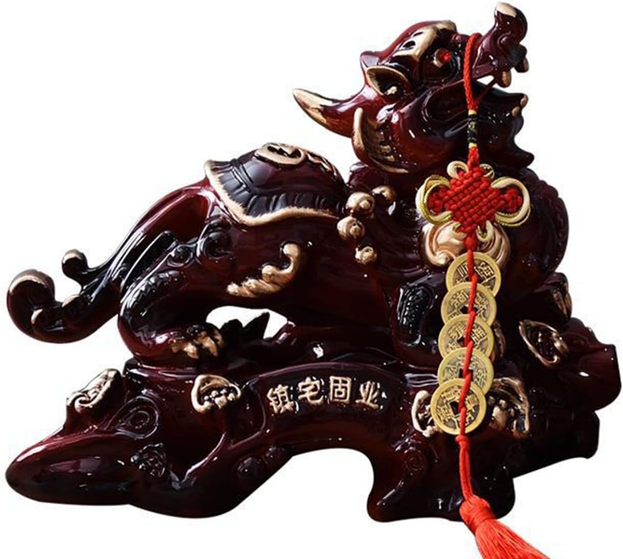 貔貅 風水グッズ ペア 一対 樹脂製 招財 福運 財運 開運祈願 金運アップ 金運祈願 運気アップ 風水アイテム 商売繁盛祈願 厄除け お守り 鎮宅 インテリア オフィス ホーム 開店祝い 贈り物にも