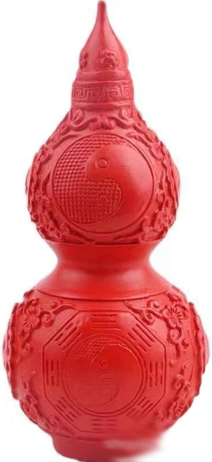 ひょうたん ヒョウタン 瓢箪 風水グッズ 縁起物 招財 金運グッズ 商売繁盛祈願 繁栄 お守り 鎮宅 浄化 邪気除け 風水雑貨 工芸品 玄関飾り インテリア 家庭用 お祝い ギフト プレゼント レッド