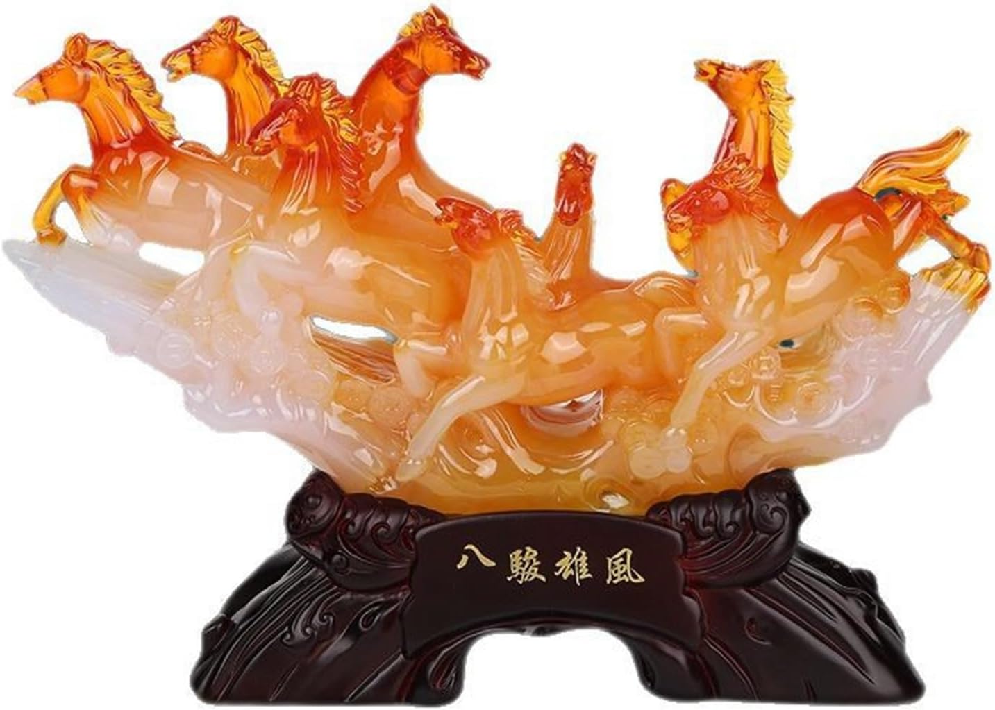 風水グッズ 馬の置物 風水アイテム 干支 樹脂彫刻 工芸品 本物そっくり 動物 台座付き 金運祈願 開運グッズ リビングルーム 十二支 装飾品 成功 オフィス 店飾り 新年の祝い 結婚記念日 イエロー 13,121円