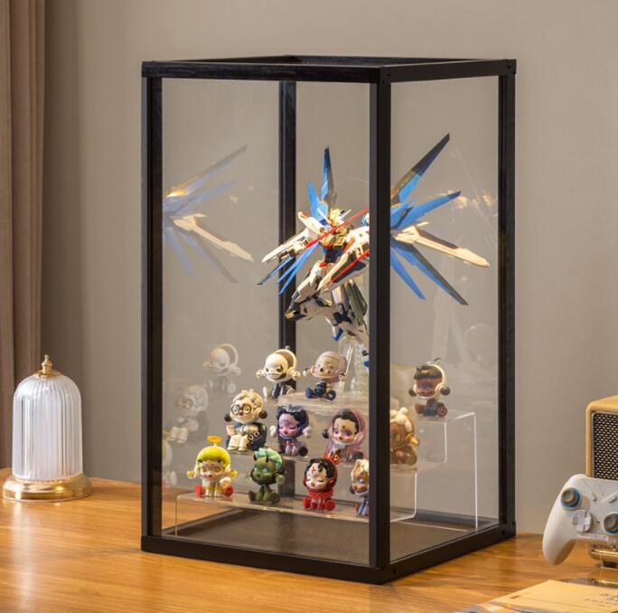 収納 ディスプレイケース 透明高品質 卓上 クリア アクリルケース ホビー コレクションケース 積み重ね可能 フィギュアケース