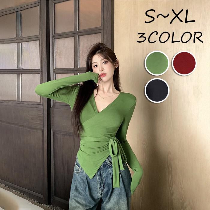 (取寄) シーシー レディース 3/4 ラッフルド V-ネック トップ CeCe women 3/4 Ruffled V-Neck Top Lush Green 楽天市場】胸元セクシートップス Vネック 夏レディース 長袖 Tシャツ