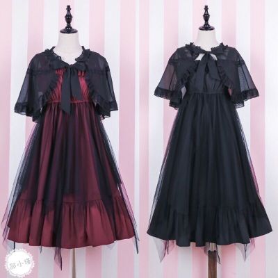 蝶結び お嬢様 ブラウス コスプレ かわいい メイド ジャンパースカート ワンピース ゴシック lolita cosplay 服 女装 ドレス 大