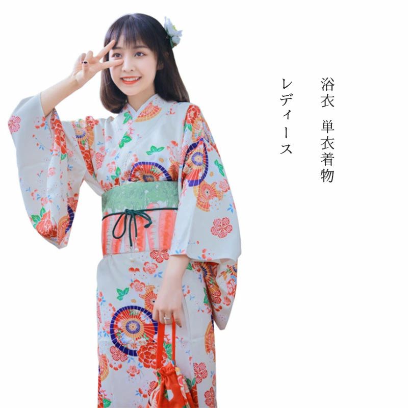 レディース 浴衣 着物 仕立て上がり 洗える 結び帯　飾り紐 腰紐 高級 花火大会 お祭り 浴衣｜東洋SHOP