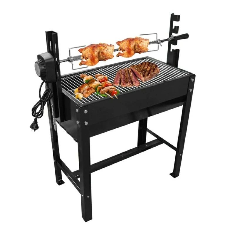 回転させる型 丸焼き コンロ 回転させる式 バーベキューロースター 2-インチ-1 bbq コンロ バーベキュー機 ロティサリーキット アウトドア 丸焼き
