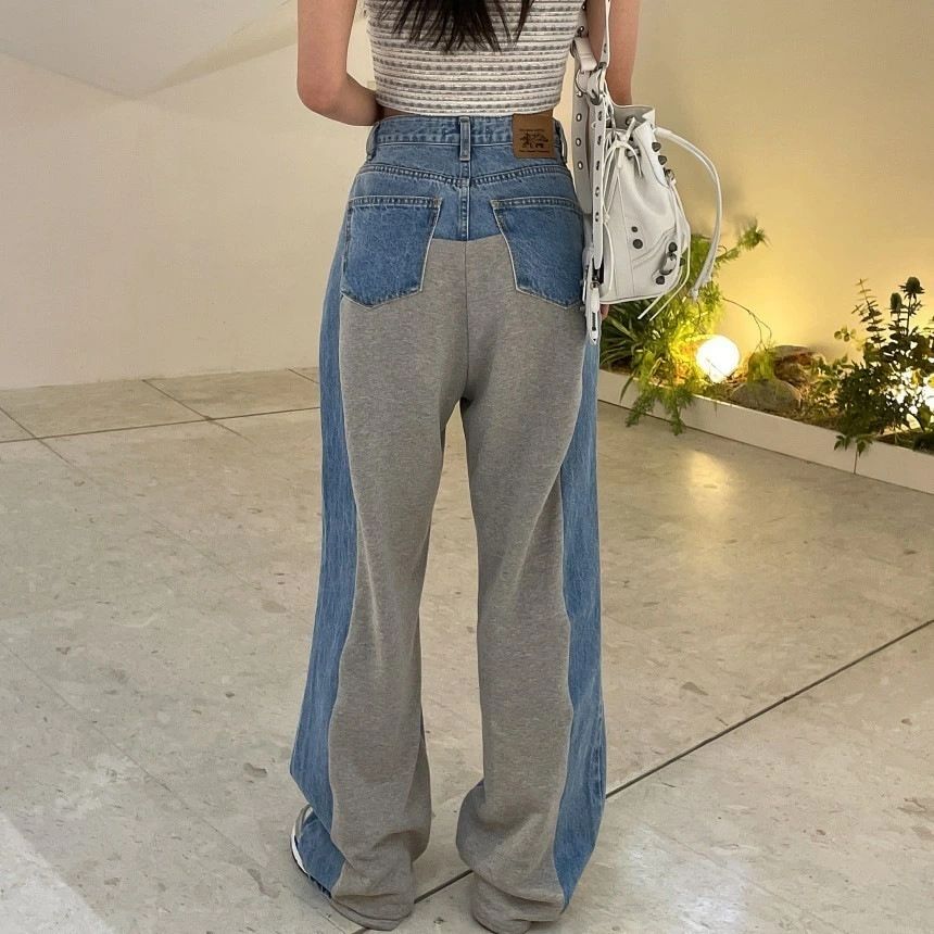 ワイドパンツ デニム ハイウエスト レディース ジーンズ デニムパンツ 春夏 きれいめパンツ 美脚 脚長効果 着痩せ おしゃれデニ｜東洋SHOP