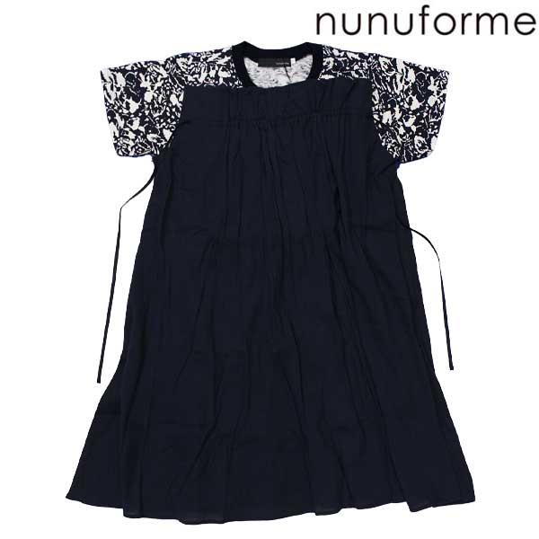 nunuformeヌヌフォルムコードギャザーワンピース1(155糎)2(163糎)2022春夏nf17-983-626A