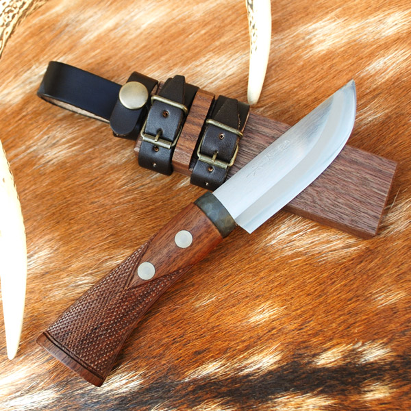 訳あり商品 和鋼 土佐狩猟小刀100mm スキナーナイフ 青紙スーパー鋼 アウトドア キャンプ 解体 両刃 キッチン用品 食器 調理器具 調理 製菓道具 Kais 002