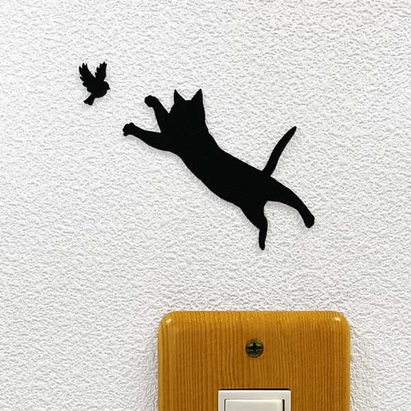 楽天市場 猫 ウォールステッカー Cat Life ジャンプ Wall Story インテリア 猫 壁 シール ネコ ねこ 猫雑貨 雑貨 グッズ かわいい デコレーション 簡単 はがせる 黒猫 猫ステッカー Toyo Labo Shop
