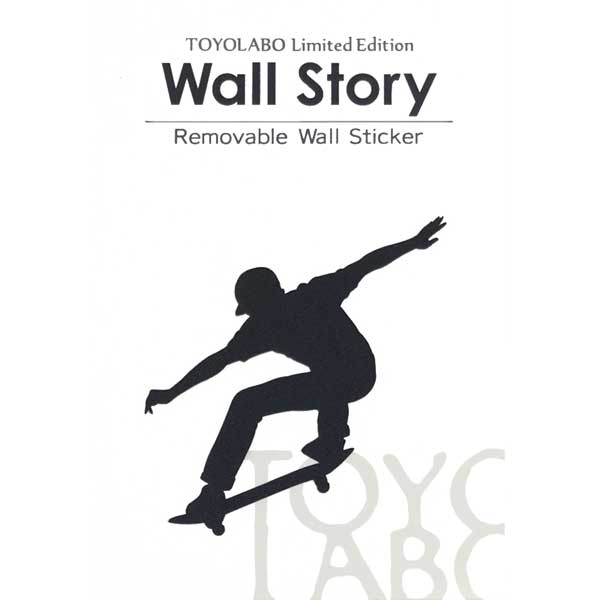 楽天市場 スポーツ ウォールステッカー スケートボード プッシュ スケボ インテリア ステッカー スイッチ シルエット Wall Story Toyo Labo Shop