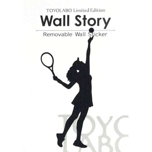 楽天市場 スポーツ ウォールステッカー テニス サーブ グランドスラム ボレー インテリア ステッカー スイッチ シルエット Wall Story Toyo Labo Shop