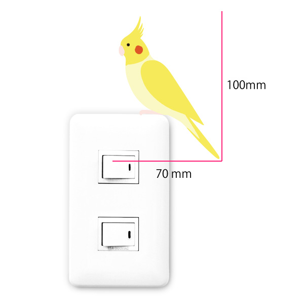 お得セット 鳥 カラーウォールステッカールチノー コンパニオンバード オカメインコ 小鳥 雑貨 グッズ動物 アニマル ペット インテリア 壁 シール  Wall Story ウォールストーリー 壁紙 rmb.com.ar