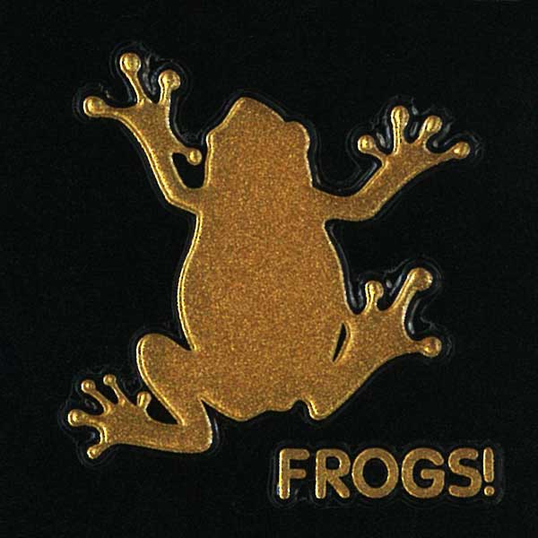 楽天市場】カエル 蒔絵シール【Frogs! ベタッ（3匹） 金 30mm
