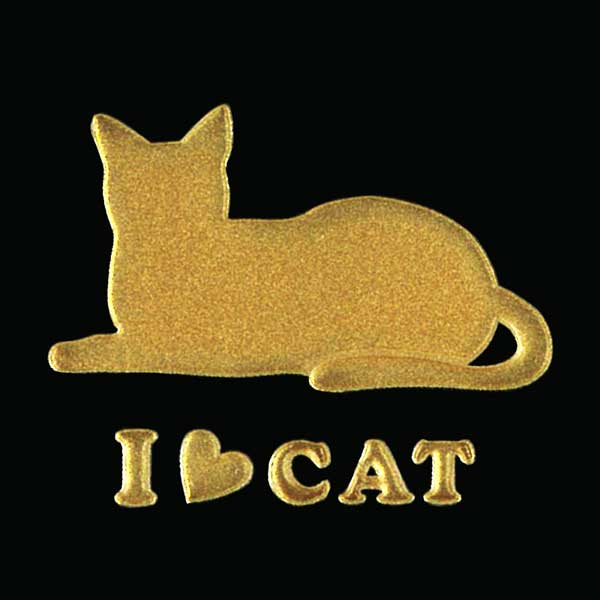 楽天市場 猫 蒔絵シール Love Cat キャットd 金 30mm ねこ ネコ シール 動物 ケータイ スマホ カバー デコ Iphone ステッカー かわいい ワンポイント シルエット Iqos アイコス Toyo Labo Shop