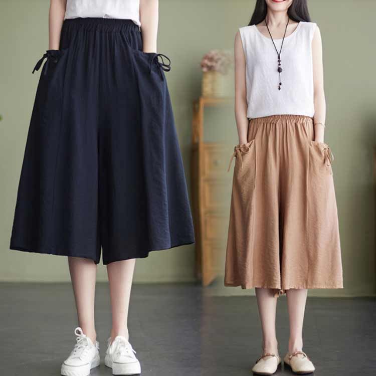 楽天市場】キュロットスカート 膝下丈 レディース 日本製 ひざが隠れる