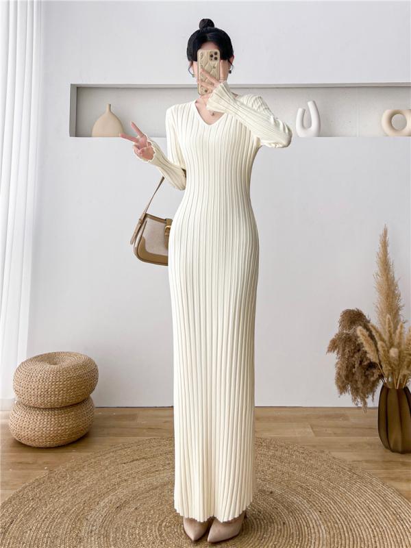 オシャレ 御召しもの 成年者カワイイ 服 スコート  秋冬 コーデ レディース ロング フレンチ 科目 カワイイ 編み物 ハイエンド 馬鹿でかい大きさ 分かりやすい  スウェーター 長袖 流行り物