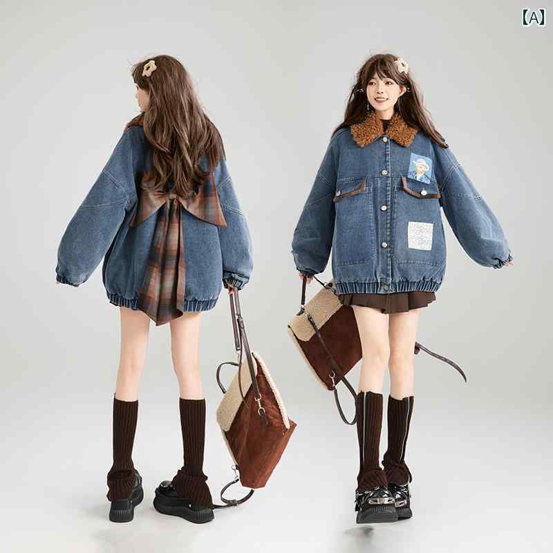 レディース 心地好い ジーンズ 生あたたかい ボーイッシュ 上衣 デイリー青少年 女子らしい シュロの葉 今めかしい 中綿 冬