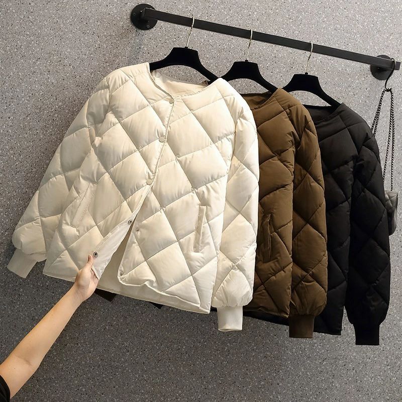 【楽天市場】綿の服ですアウター 韓国ファッション レディース新作 ショートダウンコート綿服 軽量 リンジカジュアルアウター 小柄:ドリームペット