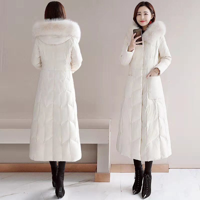 【新品発売期間限定特価】ジャケット フード付きアウター 韓国ファッション レディース 冬服 綿入れ スリミング 大毛襟 着痩せ 中綿コート 保温 ロング｜ドリームペット