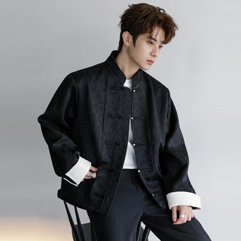 【新品発売期間限定特価】韓国 メンズ 中華風 秋 秋 モテ かっこいい 服 メンズカジュアル スタンドカラー ボタン 新 オシャレ 冬 ジャケット ファッション 春夏 紳士服 男性用 メンズ|ドリームペット