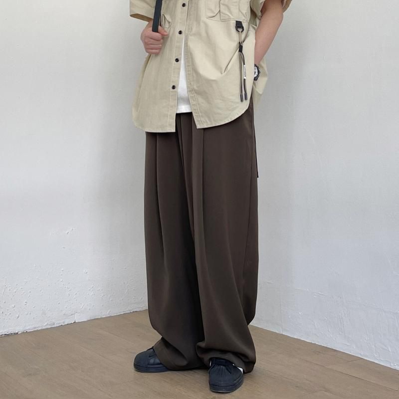 【新品発売期間限定特価】弾性 ドレープ メンズ 大人 長さ 床 薄型 オシャレ パンツ 夏 ストレート 春夏 かっこいい 男性用 ウエスト ワイド 秋冬 冷感 モテ シンプル 韓国 服 ファッション パンツ カジュアル 紳士服 スーツ レッグ スタイル｜ドリームペット