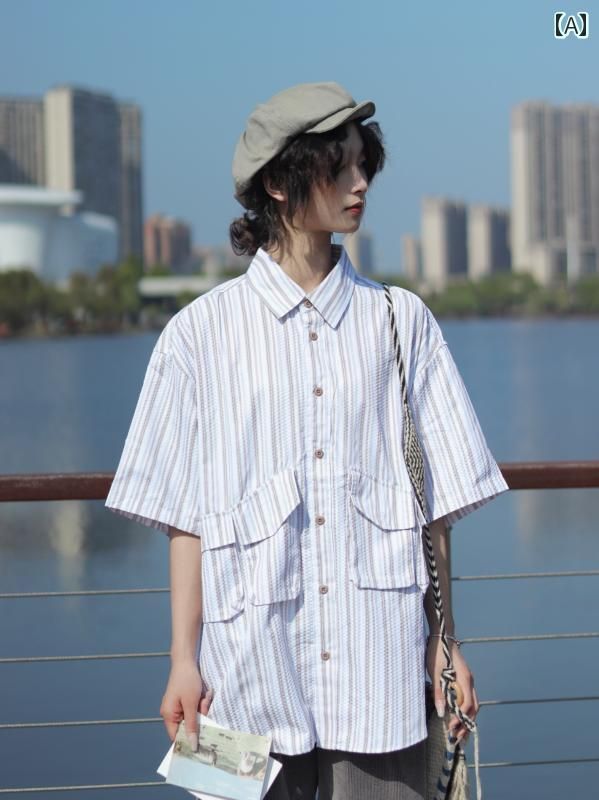 秋冬 半袖 成人男性服 モテ 流行り物 服 メンズ レトロ 成人男性用  成年者 心地好い メンズ 韓国 二人組 かっこいい 縞模様プルオーバー レディース オシャレ 分かりやすい 春夏 プルオーバー
