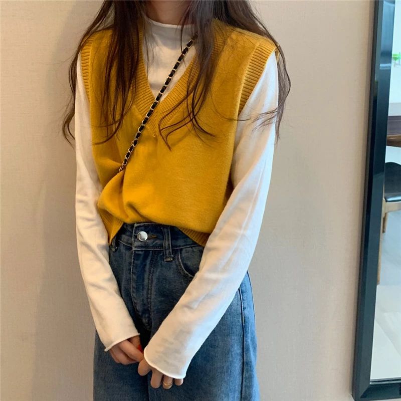 ミニマルノースリーブラウンドニット 10468 main image 1