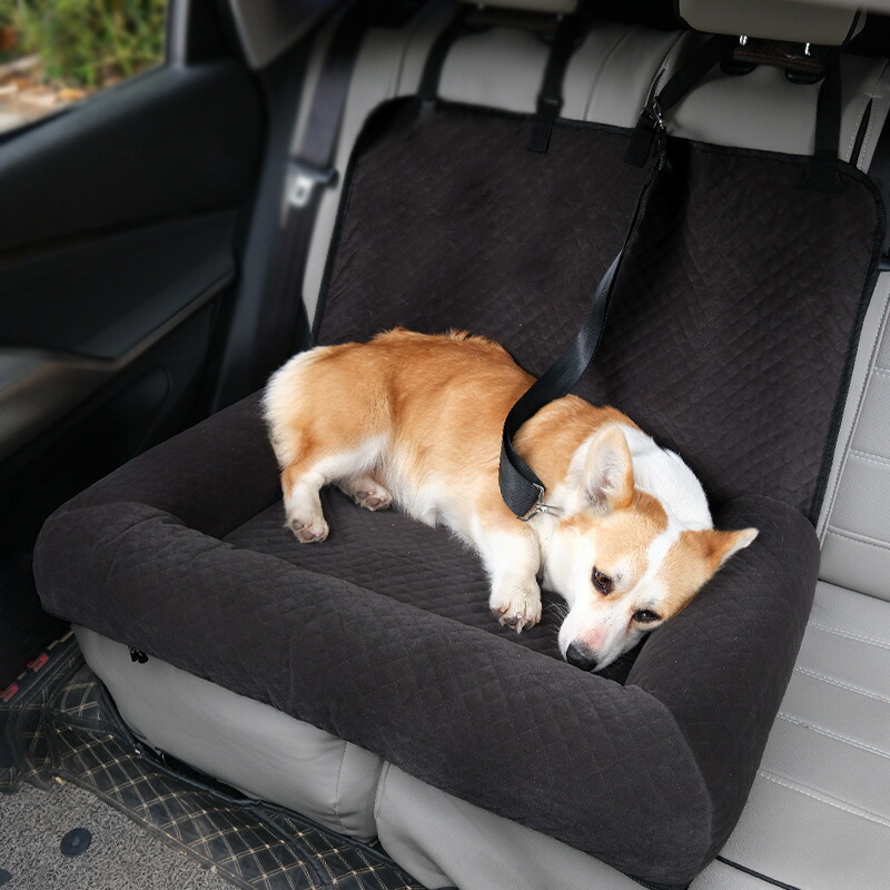 飼い犬2列腰掛け車載長いす寝台 高安全性のある性 出で立つ用ドッグカーシート