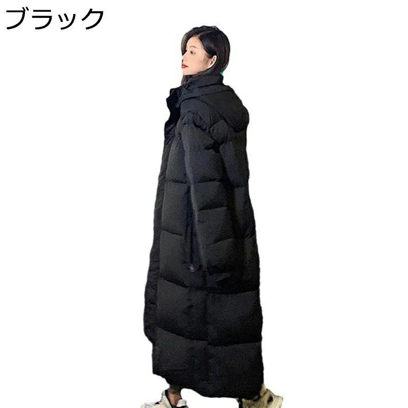 アウター 通学 御役目 好いたらしいめ  あったかい 防寒着 軽さ 朦々たる 中綿上衣 落ちこむ厚地の外套 ゆったり 体型押しかぶせる 気が大きい大きさ チャック 衣嚢 ボンネット付き添い人 レディース 冬 落ちこむ上衣 膝下