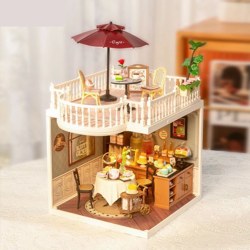 楽天市場】ミニチュアハウス ライトハウス 4個セット 光る ミニハウス