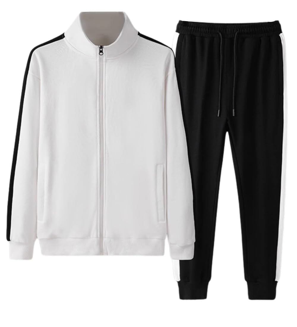 秋服 メンズ ジャージ 上下 スウェット 上下セット スエット上下 セット 大きいサイズ ゆったり 快適 通気 アウトドア かっこいい ジップ ポケット付き 長袖 スポーツウェア 春秋冬用 ジッパー アウター