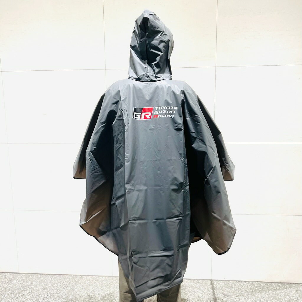 TOYOTA GAZOO Racingレインポンチョ(グレー)