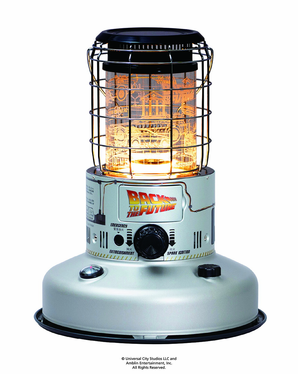 石油ストーブ RR-25BTTF シルバー【トヨトミ公式】【送料無料】BACK TO THE FUTURE バック・トゥ・ザ・フューチャー コラボストーブ 対流形石油ストーブ コンクリート9畳/木造7畳まで TOYOTOMI 日本製画像