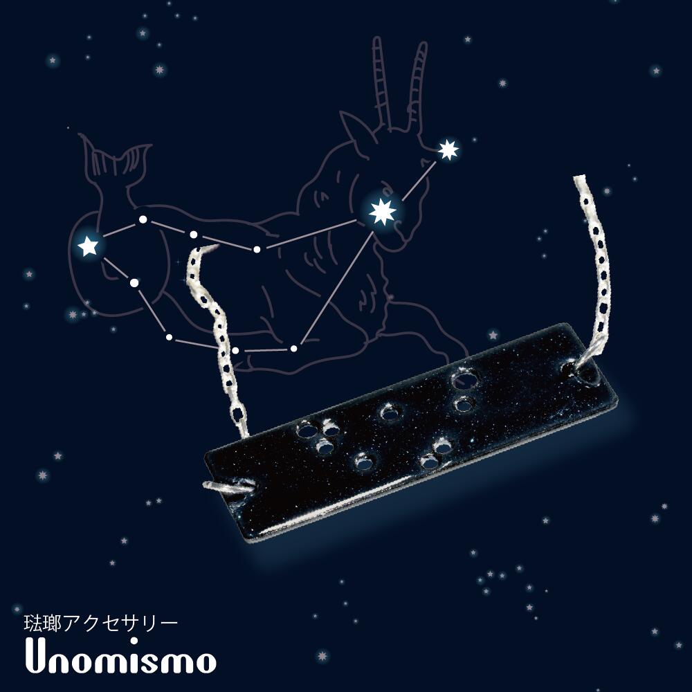 CAPRICORN 山羊座【Astrocolors(アストロカラーズ)】【Unomismo公式】【送料無料】スパークルブラック ラメ やぎ座 Unomismo公式オンラインストア ブレスレット 12星座 星 ホーローアクセサリー 琺瑯 琺瑯アクセサリー シルバー 上品 プレゼント ギフト ペアアクセサリー|トヨトミストア 店