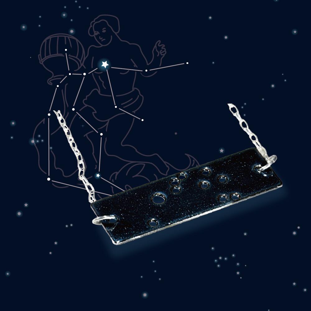AQUARIUS 水瓶座【Astrocolors(アストロカラーズ)】【Unomismo公式】【送料無料】スパークルブラック ラメ みずがめ座 Unomismo公式オンラインストア ブレスレット 12星座 星 ホーローアクセサリー 琺瑯 琺瑯アクセサリー シルバー 上品 プレゼント ギフト ペアアクセサリー|トヨトミストア 店