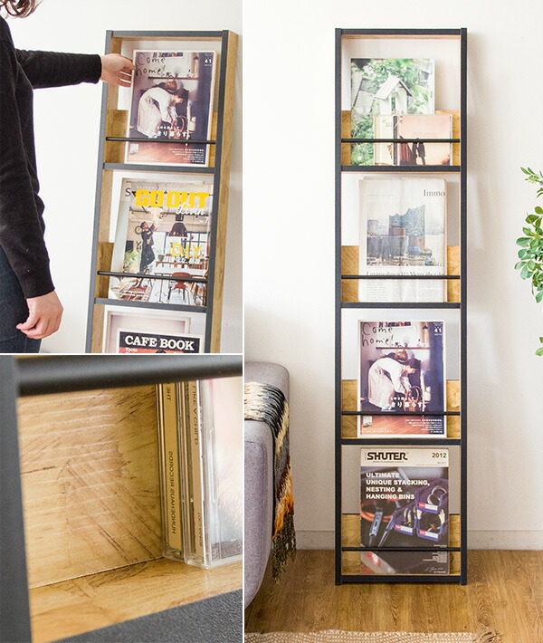 送料無料 Osb風デザイン マガジンラック オシャレ カワイイ シンプル インテリア 北欧風 おしゃれ 可愛い ビンテージ風 コンパクト アイアン スチール 木製 合板 スリム 頑丈 本棚 ブックスタンド ブックチェスト Christine Coppin Com