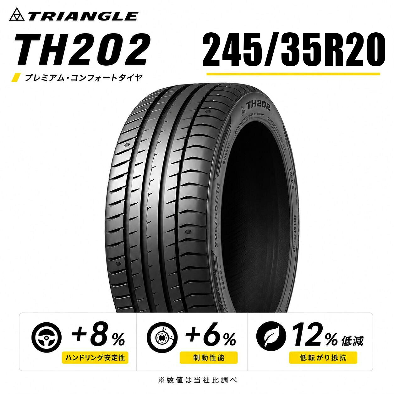 【タイヤ交換可能】【送料無料】245/35R20-95Y 20インチタイヤ トライアングル TRIANGLE EffeX Sport TH202【タイヤ1本】 たいや 245/35R20 24535R20 2453520 245/35/20 トライアングル タイヤ サマータイヤ たいや 夏タイヤ ノーマルタイヤ 低燃費|タカラBOX JAPAN 店