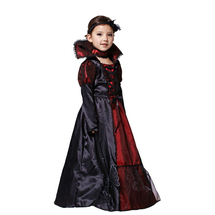 即納 送料無料 ハロウィン 衣装 子供 吸血鬼 悪魔 コスプレ