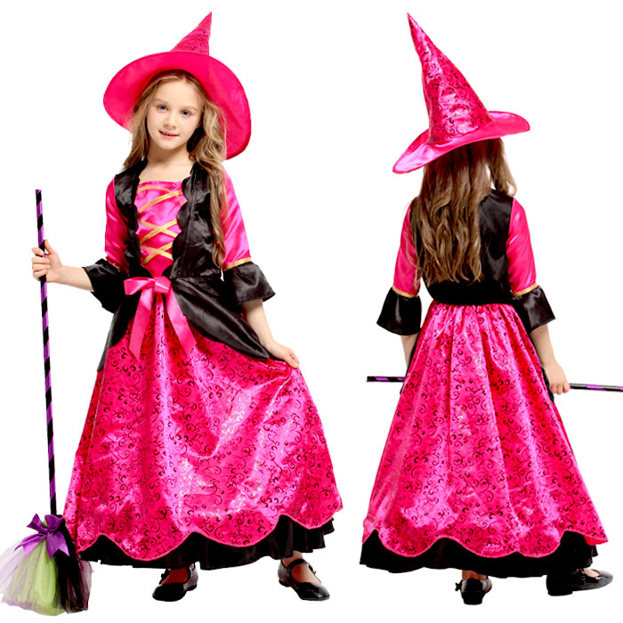 【楽天市場】ハロウィン衣装 子供 魔女 巫女 ウィッチ コスプレ 悪魔 ワンピース 豪華 帽子付き コスチューム 女の子 衣装 子供服 万聖節