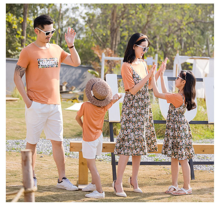 眷族おそろい衣料 親子有りの実 Tプルオーバー ペア壱欠けら ペアルック 半袖tシャツ シャツ メンズ 親子お揃え たまり場 メンズtシャツ レディース ワンピース メンズトップス キッズ服 息子さん 母 父っつぁん 夏服 姉妹お揃い 親子 Tワンピース ペアルック Tシャツ Uの