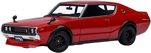 AUTOart 1/18 日産 視水平線 2000GT-R (KPGC110) チューンド・バージョン 赤いこと オート美術