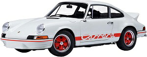 AUTOart 1/18 ポルシェ 911 カレラ 2.7 RS (グランプリ白いこと／赤いこと・縞模様) オート美術