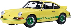 AUTOart 1/18 ポルシェ 911 カレラ 2.7 RS (ともし火黄色／緑であること・縞模様) オート美術