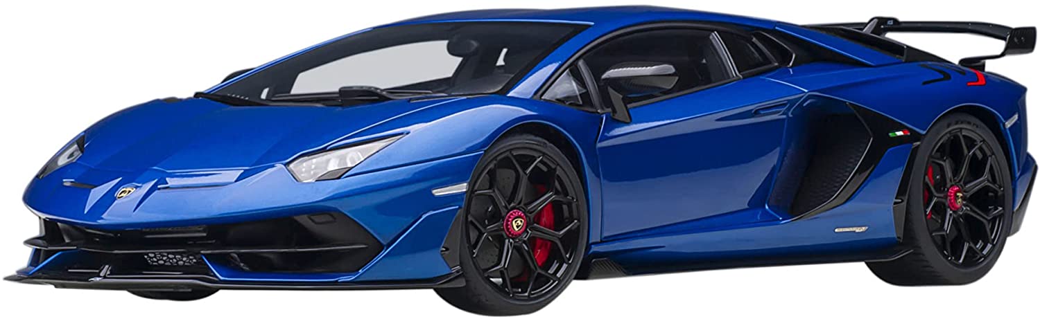 AUTOart 1/18 ランボルギーニ アヴェンタドール SVJ メタリック・青み 79174 オート美術
