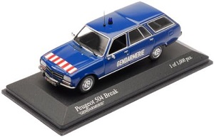 MINICHAMPS 1/43 プジョー 504 ブレーク 州警察 400112590 [問屋取寄]