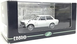 楽天市場】エブロ 1/43 日産 ダットサン サニー 1000 1966