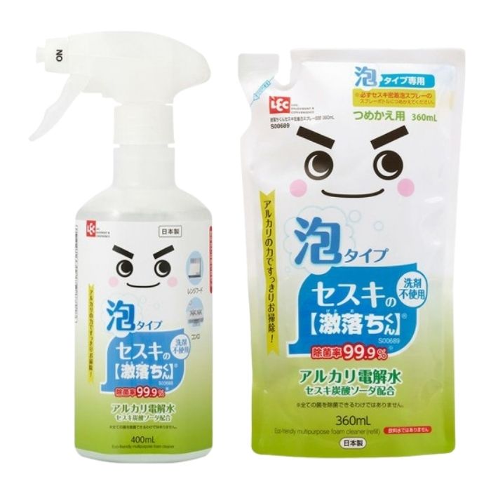 激落ちくん セスキ密着泡スプレー 本体 400ml レック - アスクル